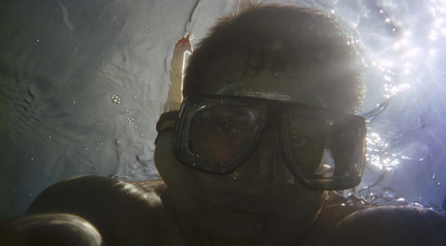 Underwater self-portrait