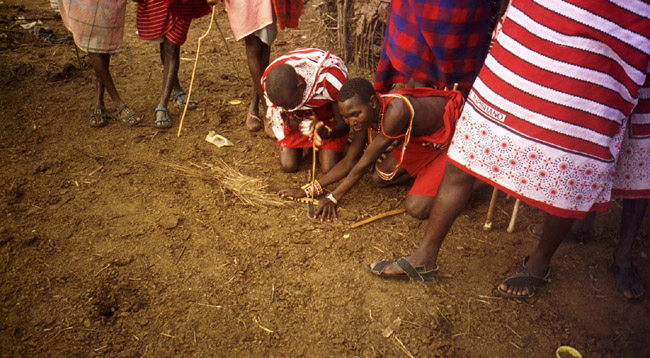 Sometimes when you rub two sticks together...